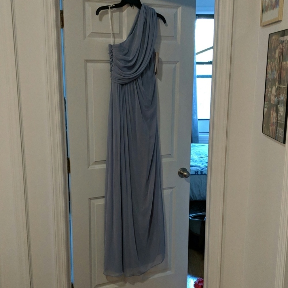 One shoulder formal gown